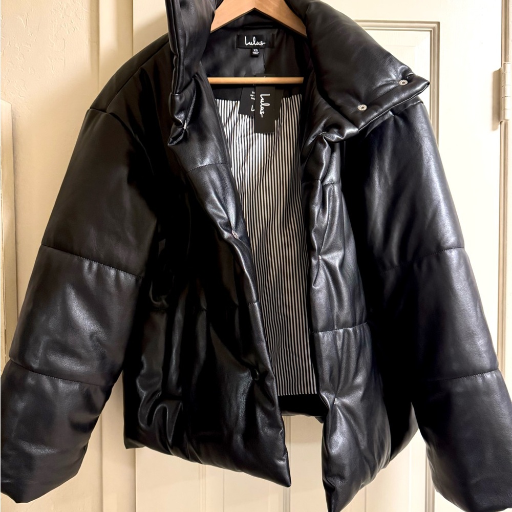 Lulu's Black Puffer Jacket